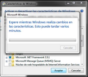 Activar IIS Windows 7 - Características de Windows